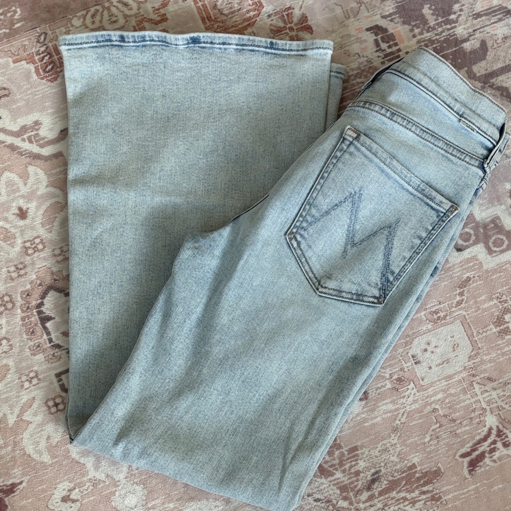 MOTHER Light Wash Flare Jeans - Picture 9 of 12